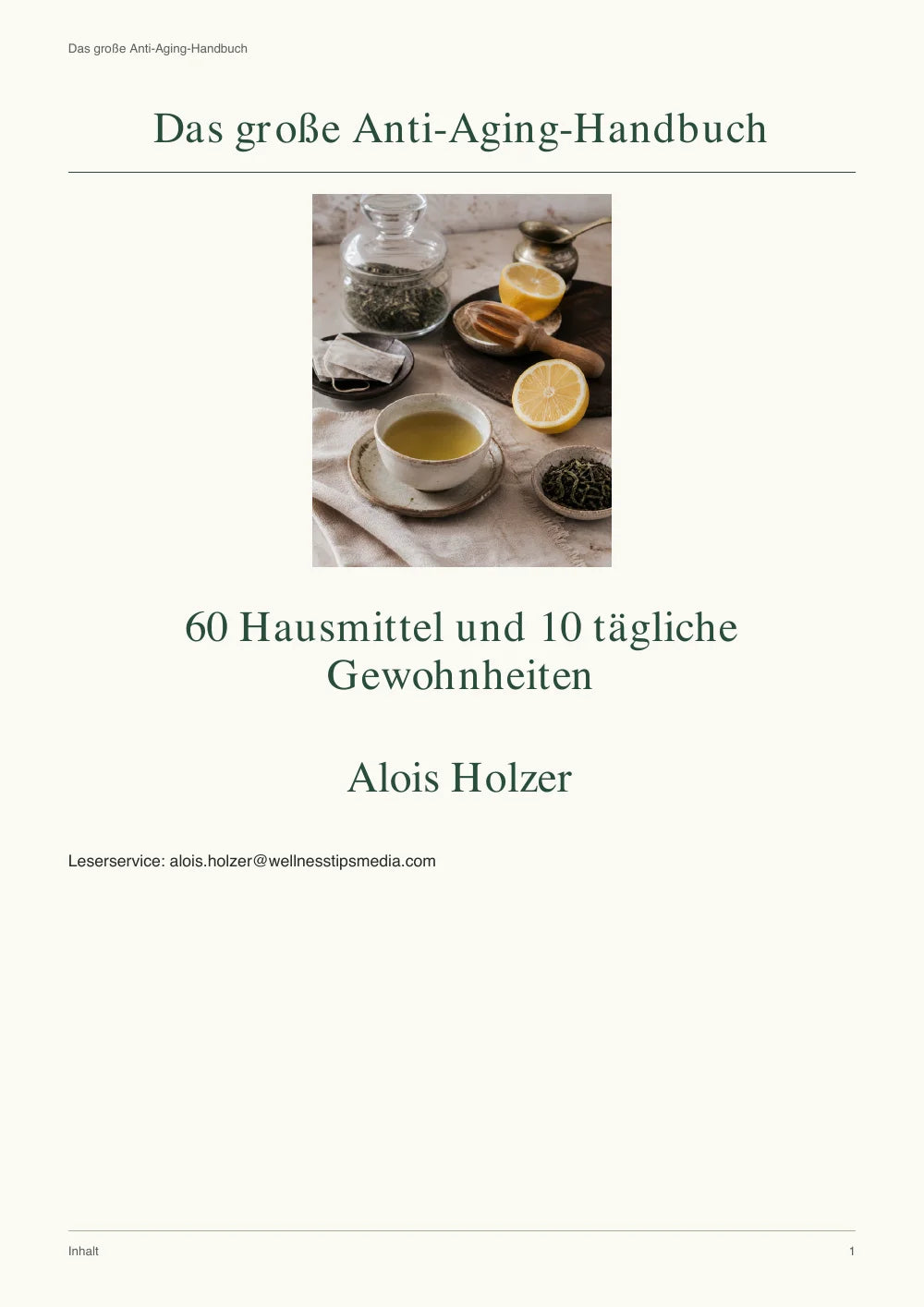 Alois Holzer - Das große Anti-Aging-Handbuch, deutsche PDF-Ausgabe