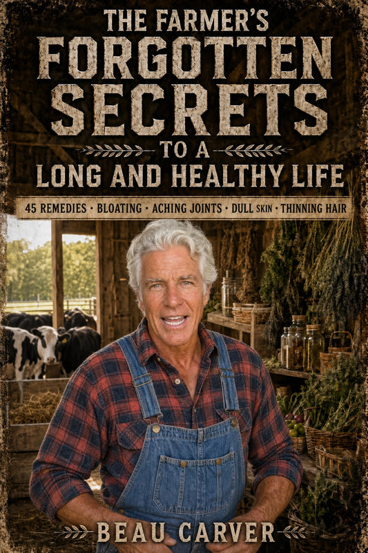 Cover of The Farmer's Forgotten Secrets to a Long and Healthy Life, by Beau Carver