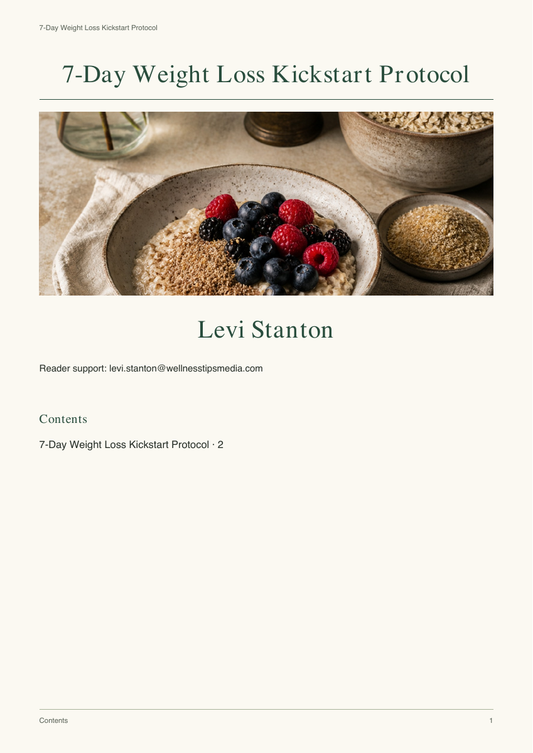 7-Day Weight Loss Kickstart Protocol - Levi Stanton