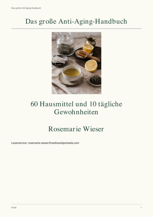 Rosemarie Wieser - Das große Anti-Aging-Handbuch, deutsche PDF-Ausgabe